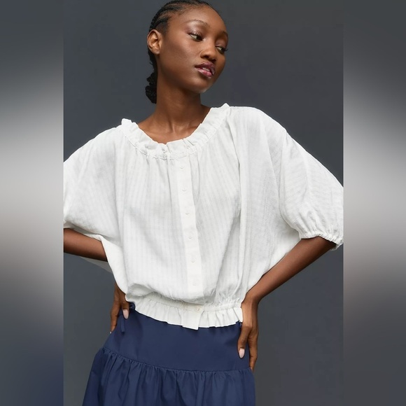 NWT Maeve Long-Sleeve Buttondown Blouse - Picture 1 of 4